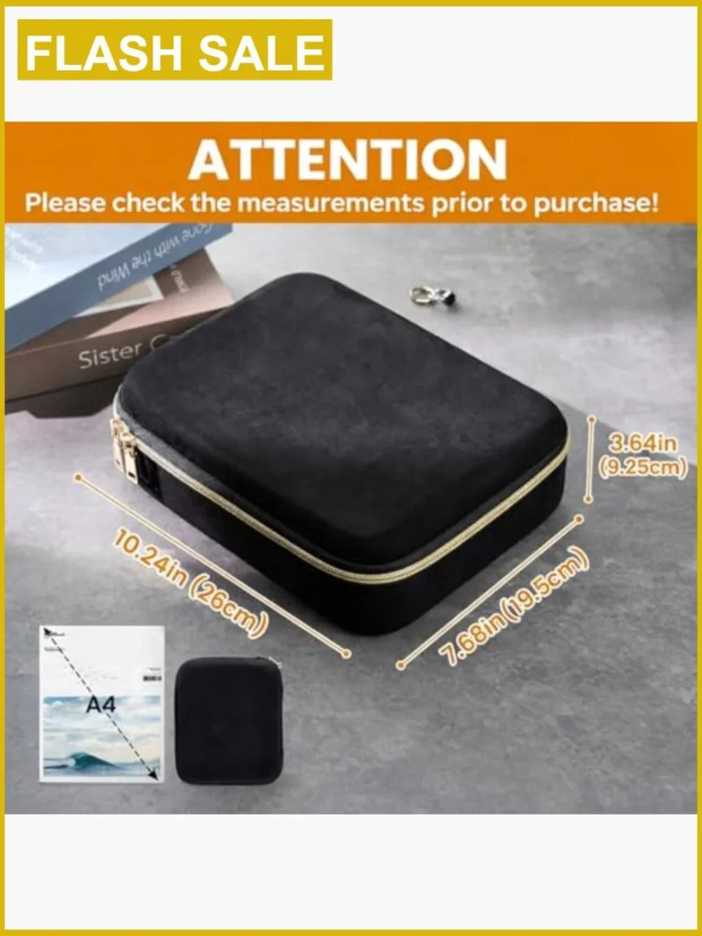 3 Slot Travel Watch Case Zippered Organizer Bag for Men